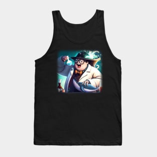 Mad scientist experimenting on a whale Tank Top